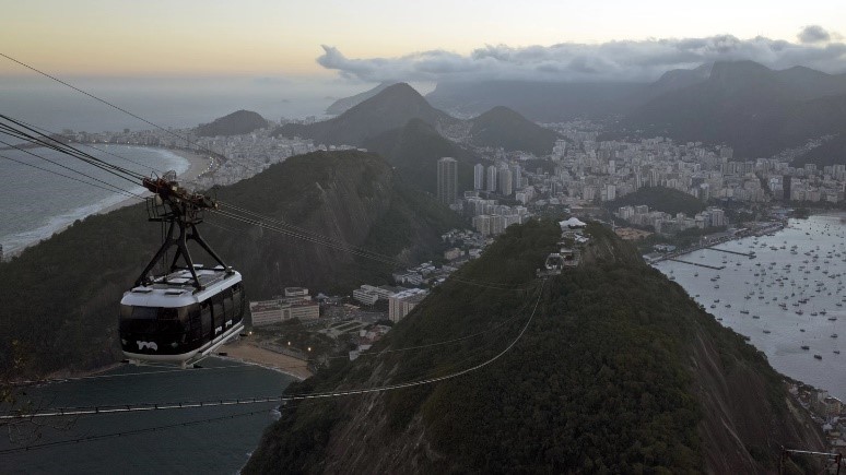 aerial tramway in Rio de Janeiro 