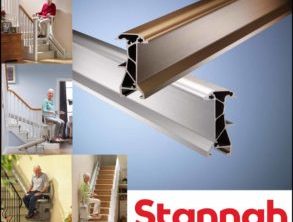 straight stairlift rails